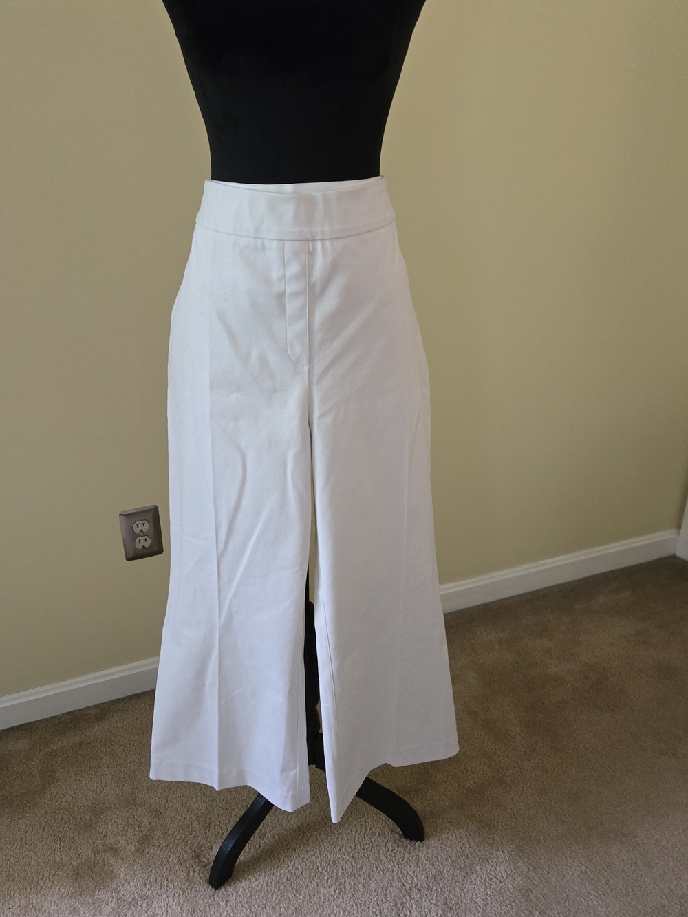 Spanx White Wide-Leg Pants
